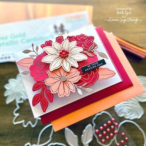 Simon Says Stamp! Simon Says Stamp INTRICATE ROSES Hot Foil Plates and Dies s776 * | color-code:ALT1