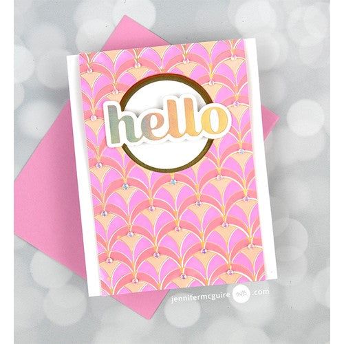 Simon Says Stamp! PinkFresh Studio GEO ARCH Stencil Set 154622 | color-code:ALT09