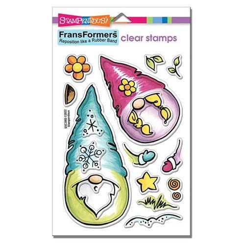 Simon Says Stamp! Stampendous FRANSFORMER GNOMES Clear Flex Stamps ssc3003