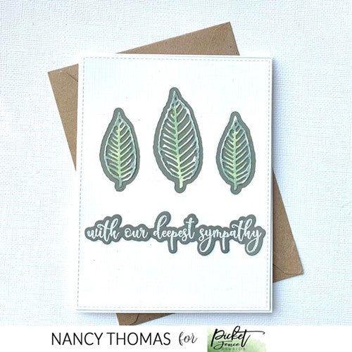 Simon Says Stamp! Picket Fence Studios FANCY LIFE EVENTS SENTIMENTS Clear Stamps s191