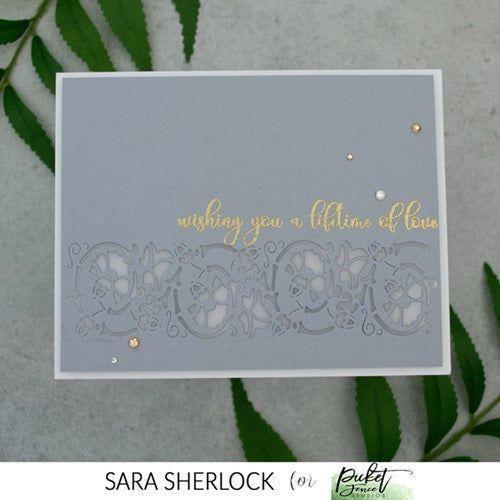 Simon Says Stamp! Picket Fence Studios FANCY LIFE EVENTS SENTIMENTS Clear Stamps s191