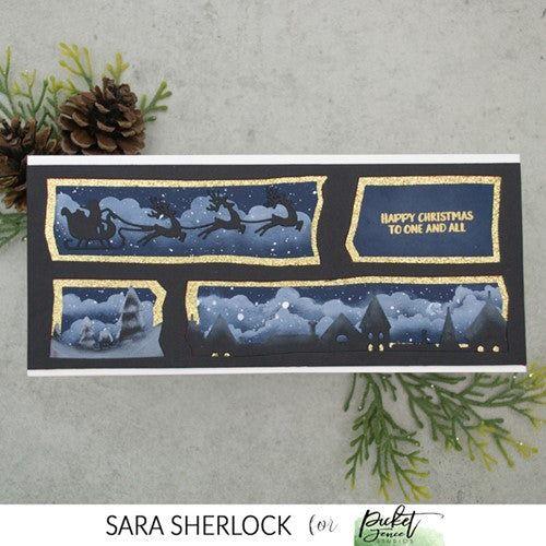 Simon Says Stamp! Picket Fence Studios Slim Line SCENE BUILDING RECTANGLE ONE Dies sdcs156*