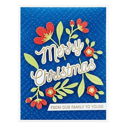 Simon Says Stamp! SDS-175 Spellbinders MANY MERRY CHRISTMAS SENTIMENTS Clear Stamp and Die Set