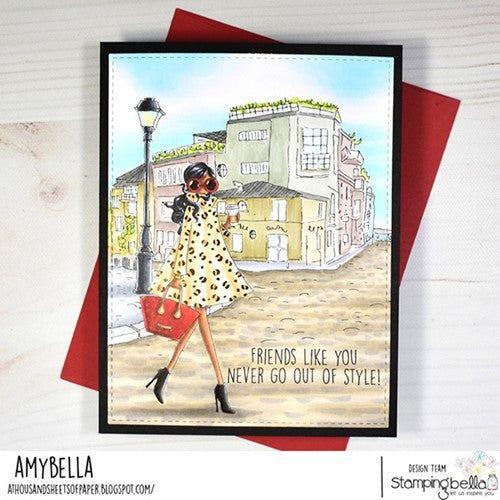 Simon Says Stamp! Stamping Bella UPTOWN GIRL FASHIONISTA Cling Stamps eb1160