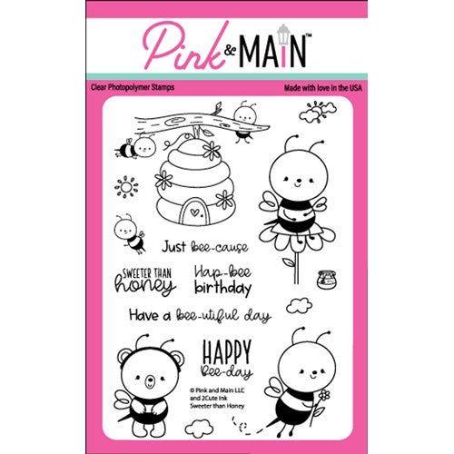 Simon Says Stamp! Pink and Main SWEETER THAN HONEY Clear Stamps PM0551