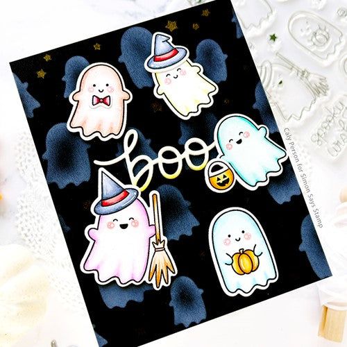 Simon Says Stamp! Pretty Pink Posh LAYERED GHOSTS Stencils | color-code:ALT2