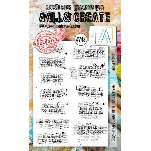 Simon Says Stamp! AALL & Create ADD A MOTTO A6 Clear Stamps aall748