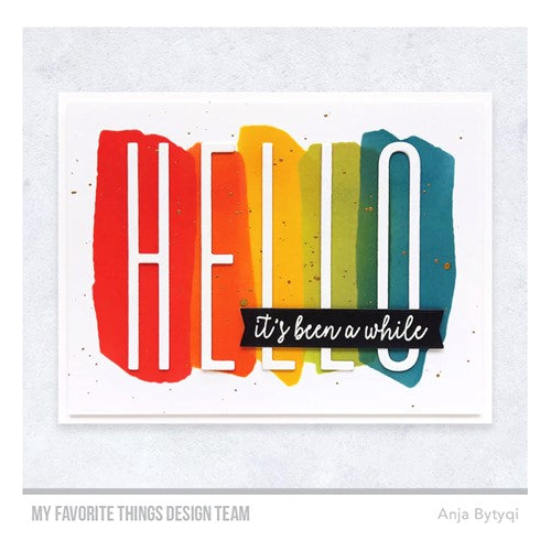 Simon Says Stamp! My Favorite Things PAINT STROKES Stencil st174 | color-code:ALT2