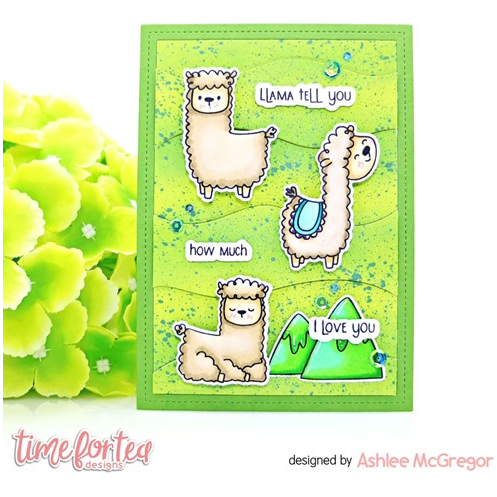 Simon Says Stamp! Time For Tea Designs LLAMA TELL YOU Clear Stamps