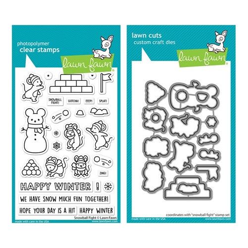 Lawn Fawn Snowball Fight Clear Stamps Lf2941