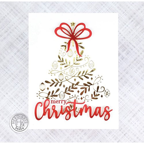 Simon Says Stamp! Hero Arts Fancy Dies CHRISTMAS WORDS DF092