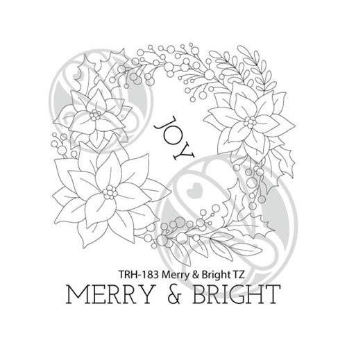 Simon Says Stamp! The Rabbit Hole Designs MERRY AND BRIGHT Clear Stamps THR-183