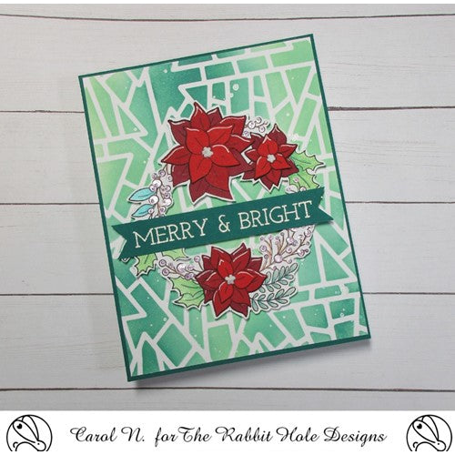 Simon Says Stamp! The Rabbit Hole Designs MERRY AND BRIGHT Clear Stamps THR-183