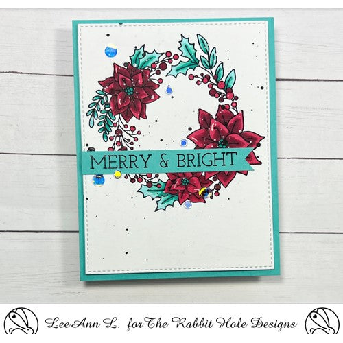 Simon Says Stamp! The Rabbit Hole Designs MERRY AND BRIGHT Clear Stamps THR-183