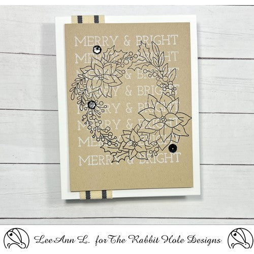 Simon Says Stamp! The Rabbit Hole Designs MERRY AND BRIGHT Clear Stamps THR-183