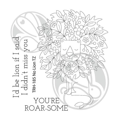 Simon Says Stamp! The Rabbit Hole Designs NO LION Clear Stamps TRH-185