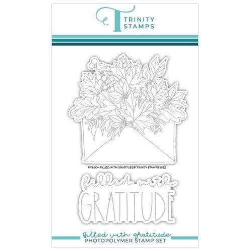 Simon Says Stamp! Trinity Stamps FILLED WITH GRATITUDE Clear Stamp Set tps-204