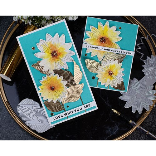 Simon Says Stamp! Simon Says Stamp INTRICATE DAISIES Hot Foil Plates and Dies s780 Stamptember | color-code:ALT01