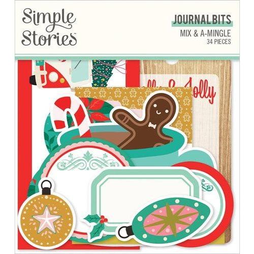 Simon Says Stamp! Simple Stories MIX AND A-MINGLE Journal Bits And Pieces 18518