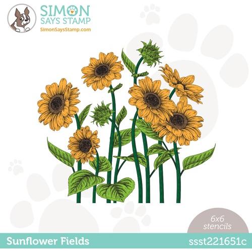 Simon Says Stamp Sunflower Fields Stencils Set