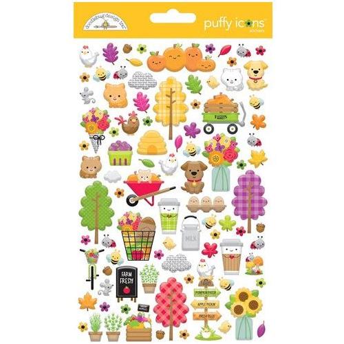 Simon Says Stamp! Doodlebug FARMERS MARKET Puffy Icon Stickers 7842