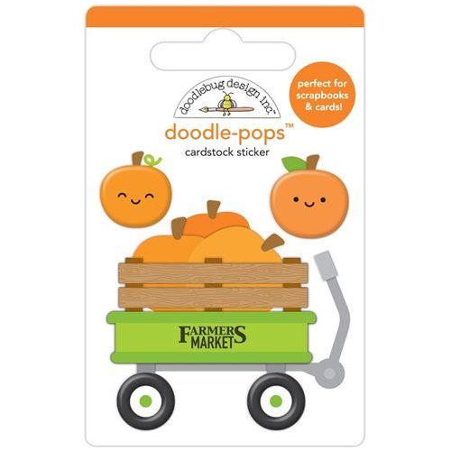 Simon Says Stamp! Doodlebug PUMPKIN PATCH Doodle Pops 3D Stickers 7804