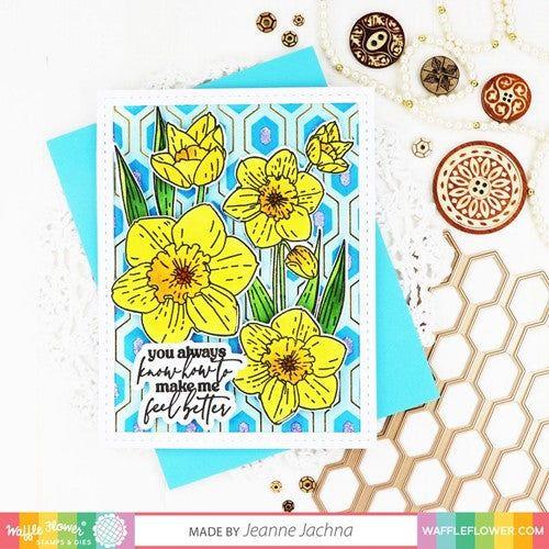 Simon Says Stamp! Waffle Flower NARCISSUS Clear Stamp and Die Combo WFC1145