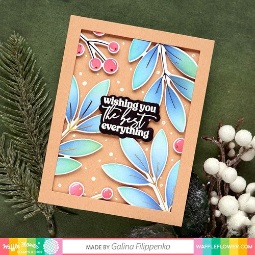 Waffle Flower Crafts - Clear Stamps - Thank You