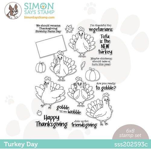 Simon Says Stamp! Simon Says Clear Stamps TURKEY DAY sss202593c Cozy Hugs