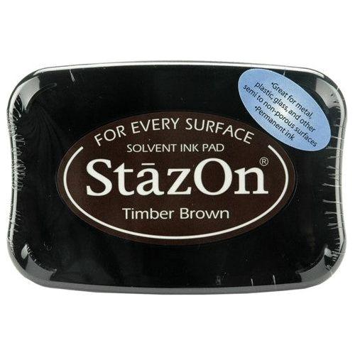 Simon Says Stamp! Tsukineko Stazon TIMBER BROWN Ink Pad sz41