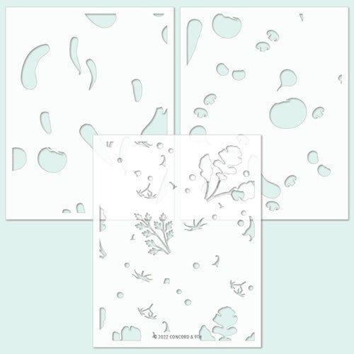 Simon Says Stamp! Concord & 9th GARDEN GROWN Stencil Pack 11475