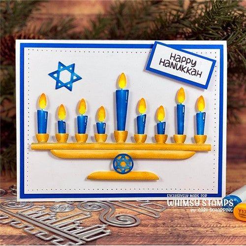 Simon Says Stamp! Whimsy Stamps MENORAH Dies WSD157