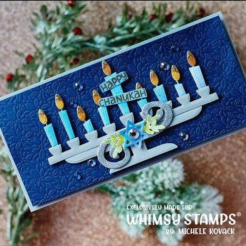 Simon Says Stamp! Whimsy Stamps MENORAH Dies WSD157