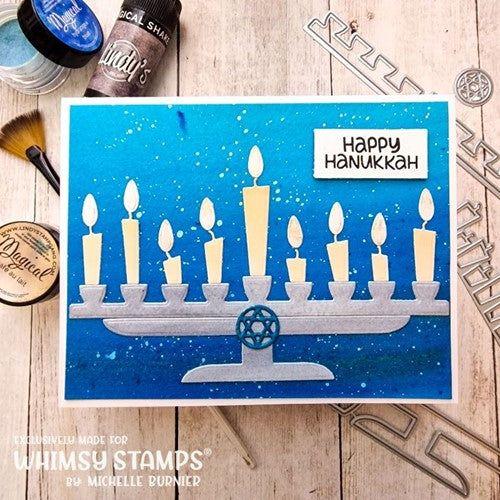 Simon Says Stamp! Whimsy Stamps MENORAH Dies WSD157