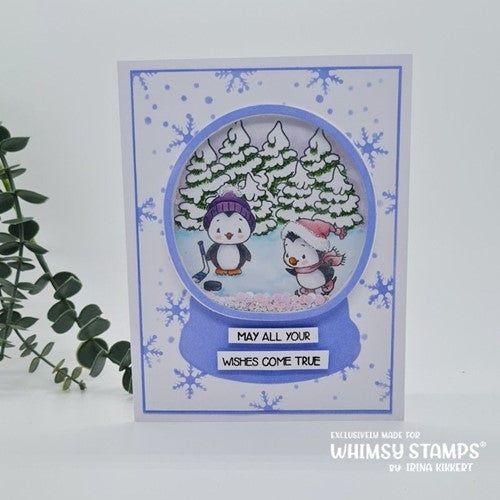 Simon Says Stamp! Whimsy Stamps HOLIDAY SNOWGLOBE Outline Dies WSD156