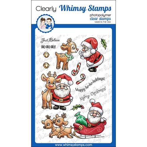 Simon Says Stamp! Whimsy Stamps SANTAS MAGIC Clear Stamps C1403