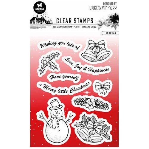 Simon Says Stamp! Studio Light SNOWMAN Essentials Clear Stamps blesstamp302