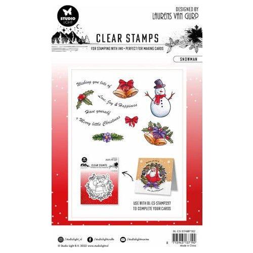 Simon Says Stamp! Studio Light SNOWMAN Essentials Clear Stamps blesstamp302