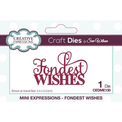 Creative Expressions Craft Die and Stamp Set by Sue Wilson-Sympathy