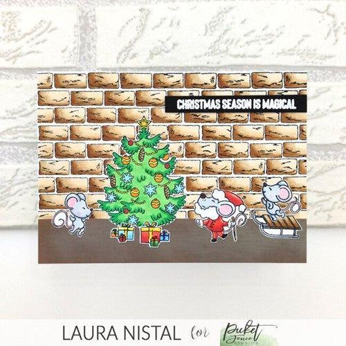 Simon Says Stamp! Picket Fence Studios ROCKIN' AROUND THE CHRISTMAS TREE Clear Stamps c146