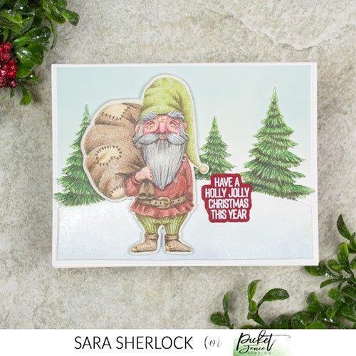 Simon Says Stamp! Picket Fence Studios JOLLY CHRISTMAS GNOME Clear Stamps c141