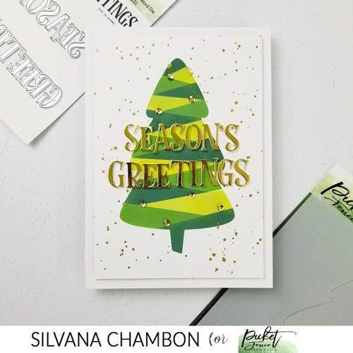 Simon Says Stamp! Picket Fence Studios SEASON'S GREETINGS Word Dies pfsd332