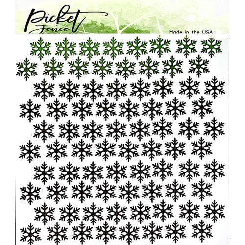 Simon Says Stamp! Picket Fence Studios SNOWBALL FIGHT 6x6 Stencil sc349