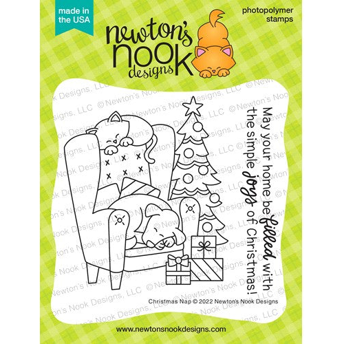 Simon Says Stamp! Newton's Nook Designs CHRISTMAS NAP Clear Stamps NN2210S04