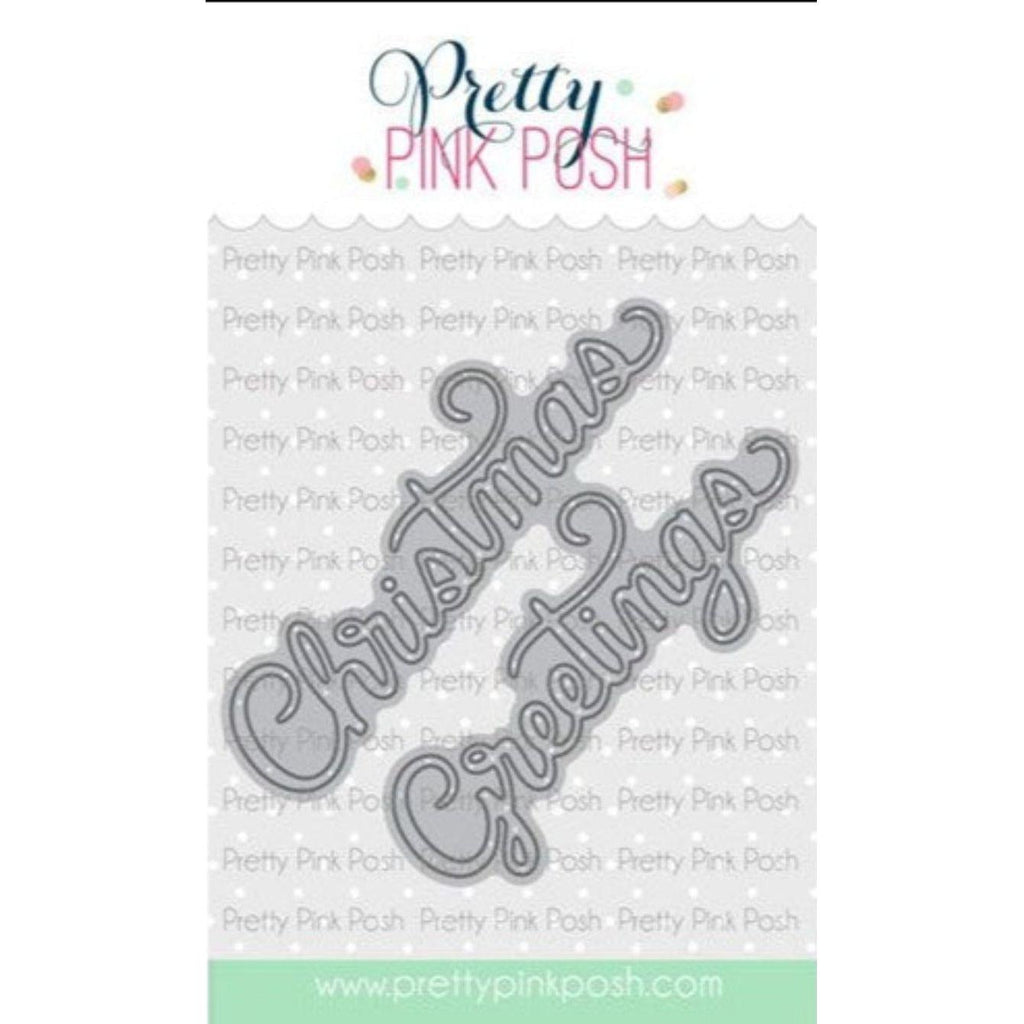 Simon Says Stamp! Pretty Pink Posh CHRISTMAS GREETINGS SCRIPT Dies