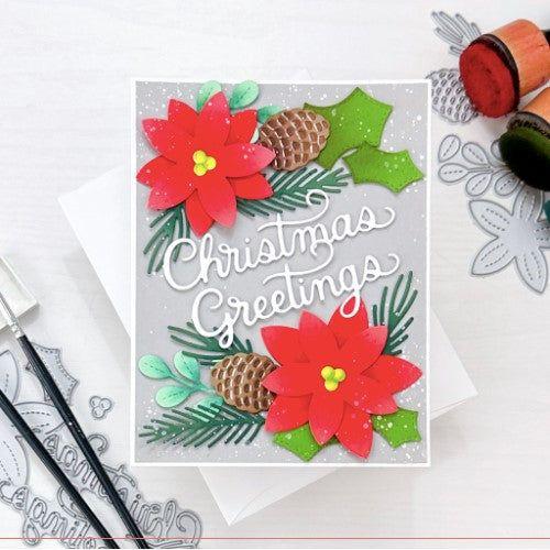 Simon Says Stamp! Pretty Pink Posh CHRISTMAS GREETINGS SCRIPT Dies