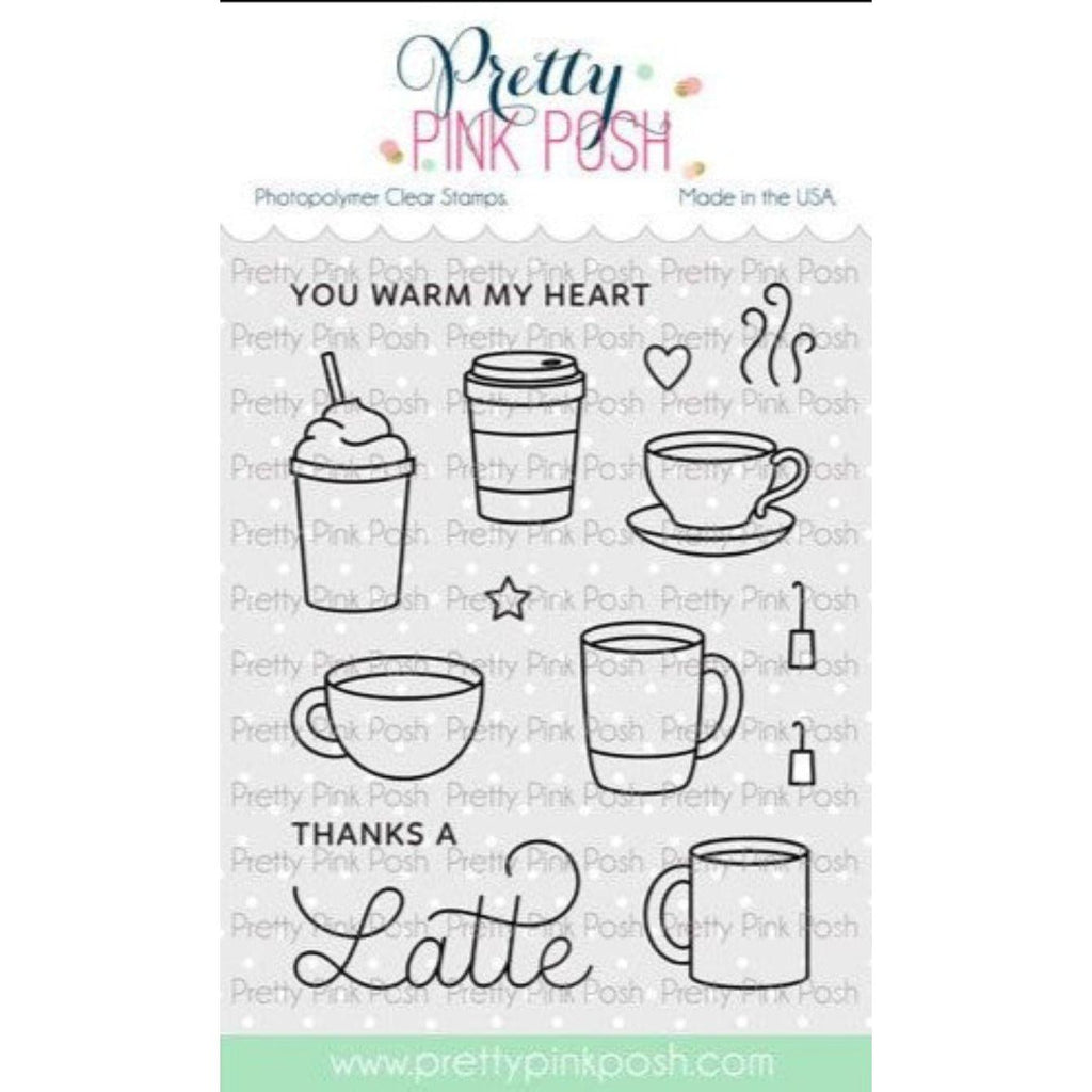 Simon Says Stamp! Pretty Pink Posh WINTER DRINKS Clear Stamps