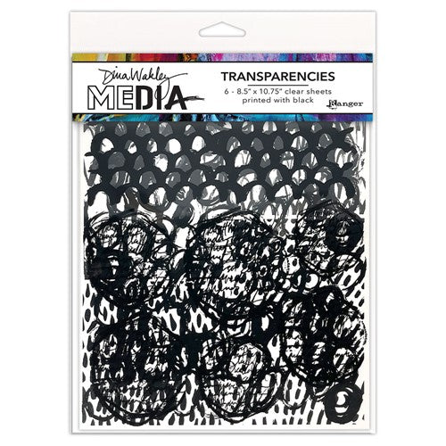 Dina Wakley Media Transparencies - Frames & Figures Set 2
