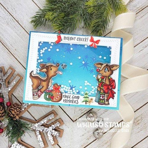 Simon Says Stamp! Whimsy Stamps REINDEER GAMES JINGLE ALL THE WAY Clear Stamps BS1051