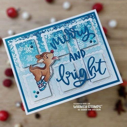 Simon Says Stamp! Whimsy Stamps REINDEER GAMES JINGLE ALL THE WAY Clear Stamps BS1051